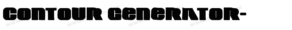 Contour Generator字体转换